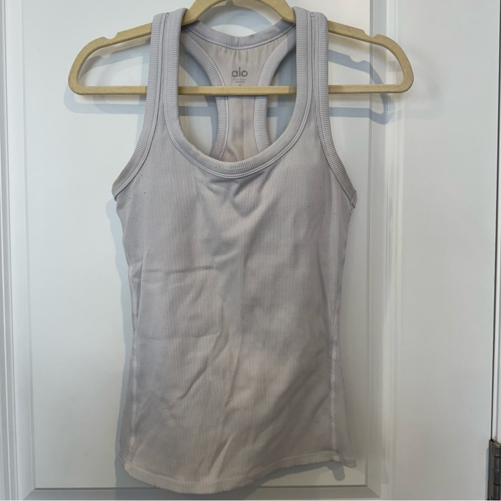 ALO Yoga Women's Light Gray Tank Top